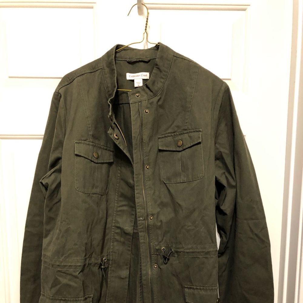 NWOT cold water CREEK Hunter Green Jacket - Picture 8 of 8
